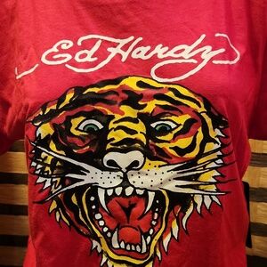 NWT! Ed hardy tiger tshirt